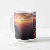 #MountainAdventure #SunriseMagic #NatureLovers #Ou コーヒーマグカップ (正面左)