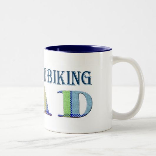 MountainBikingDad ツートーンマグカップ (右)