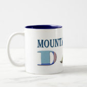 MountainBikingDad ツートーンマグカップ (左)