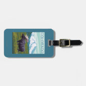 MountainColoradoのアメリカヘラジカ ラゲッジタグ (正面横)