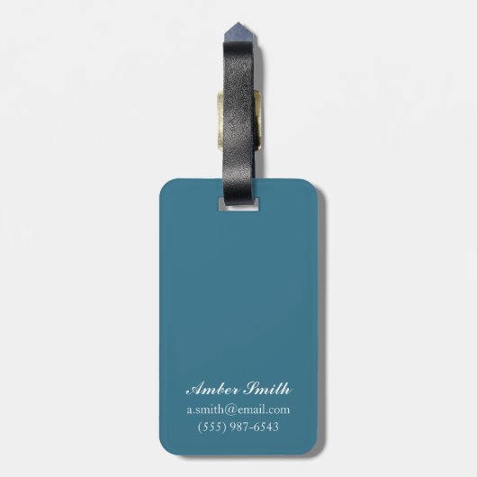 MountainColoradoのアメリカヘラジカ ラゲッジタグ (裏面縦)