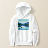 Mountainous landscape of a lake (レイダウン)