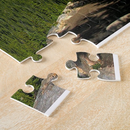 mountains湖のパズル ジグソーパズル (側面)