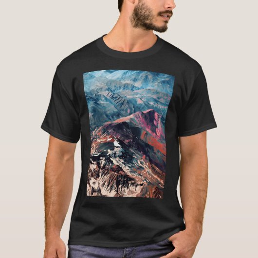 Mountains 2 Baseball  Sleeve Tシャツ (正面)
