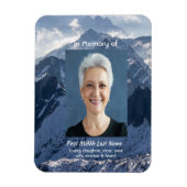  Mountains Alpine Memorial Keepsake マグネット (縦)