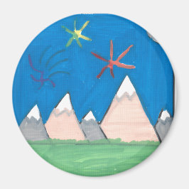 Mountains and Fireworks マグネット