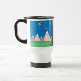Mountains and Fireworks Travel Mug トラベルマグ