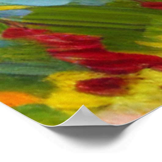 Mountains and Flowers ポスター (角)