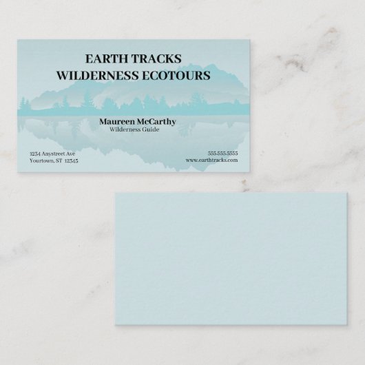 Mountains and Lake Ecotourism Fishing Guide Resort 名刺 (正面/裏面)