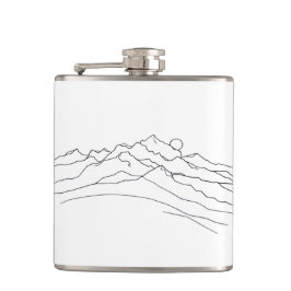 Mountains and moon フラスク