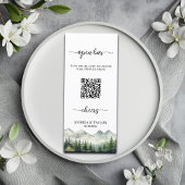 Mountains and Pines QR Code Open Bar Menu メニュー
