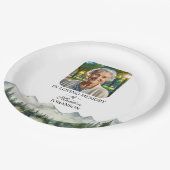 Mountains and Trees Celebration Of Life Funeral ペーパープレート (アングル)