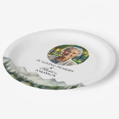 Mountains and Trees Celebration Of Life Funeral ペーパープレート (アングル)