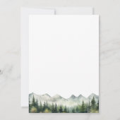 Mountains and Trees Celebration Of Life Funeral 招待状 (裏面)