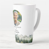 Mountains and Trees Celebration Of Life Keepsake カフェラテマグ (右アングル)