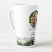 Mountains and Trees Celebration Of Life Keepsake カフェラテマグ (左アングル)