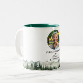 Mountains and Trees Celebration Of Life Keepsake ツートーンマグカップ (正面左)