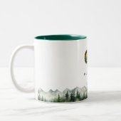 Mountains and Trees Celebration Of Life Keepsake ツートーンマグカップ (左)