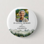 Mountains and Trees Celebration Of Life Keepsake 缶バッジ (正面)