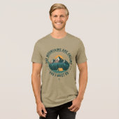 Mountains Are Calling Hiking Camping T-Shirt トライブレンドＴシャツ (正面全面)