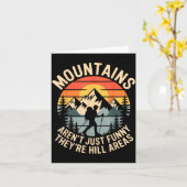Mountains Aren't Just Funny They're Hill Areas Dad カード (黄色い花)