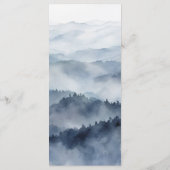 Mountains Blue Ridge Misty Modern Wedding  メニュー (裏面)