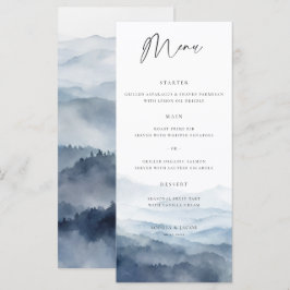 Mountains Blue Ridge Misty Modern Wedding  メニュー