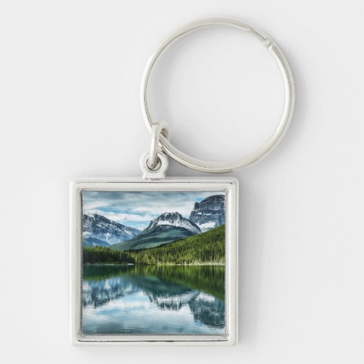 Mountains | Canadian Rockies, Alberta Canada キーホルダー (正面)