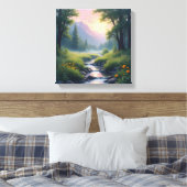 Mountains Creek Foliage  キャンバスプリント (インサイチュ (寝室))