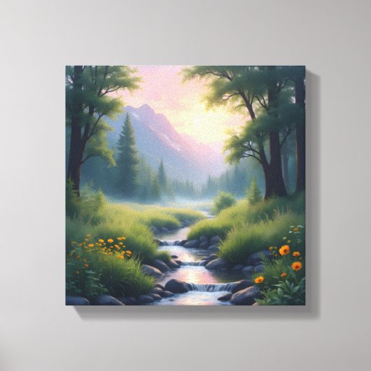 Mountains Creek Foliage  キャンバスプリント (正面)