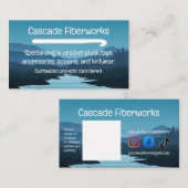 Mountains Crochet Hook small business cards 名刺 (正面/裏面)