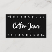 Mountains Double Number Loyalty Coffee Punch-Card ロイヤリティカード (正面)