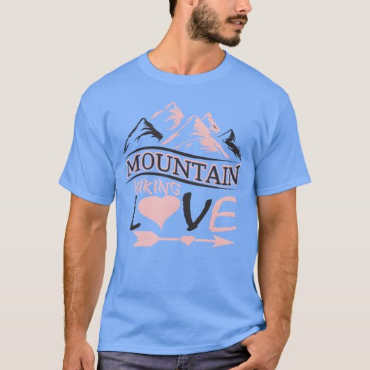 Mountains Hiking Mountaineering Sports Love Alps f Tシャツ (正面)