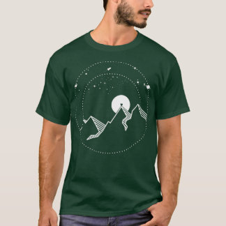 Mountains, hiking, space T-Shirt Tシャツ