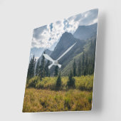 Mountains | Holy Cross Wilderness, Colorado スクエア壁時計 (傾斜)