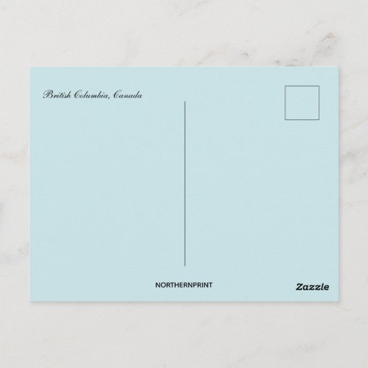 Mountains in British Columbia Canada ポストカード (裏面)