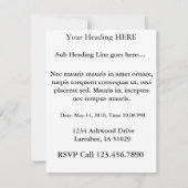 Mountains In Provence By Paul Ceczanne 招待状 (裏面)