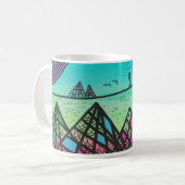 Mountains in Sunnycatworld コーヒーマグカップ (正面左)