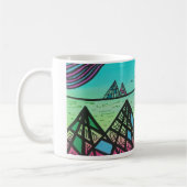 Mountains in Sunnycatworld コーヒーマグカップ (左)