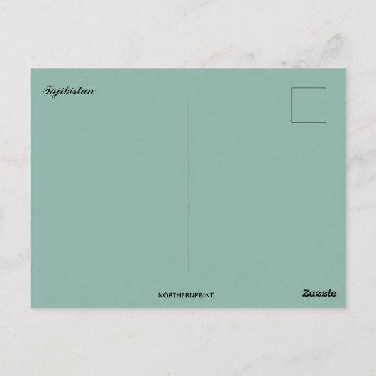 Mountains in Tajikistan ポストカード (裏面)