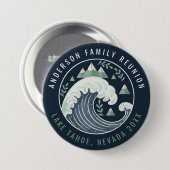 Mountains Lake Family Reunion Motif ID1317 缶バッジ (正面&裏面)