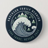 Mountains Lake Family Reunion Motif ID1317 缶バッジ (正面)