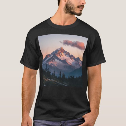 Mountains Landscape Mountains Nature Wall Art Acti Tシャツ (正面)