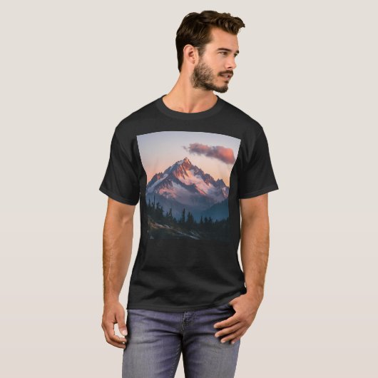 Mountains Landscape Mountains Nature Wall Art Acti Tシャツ (正面フル)