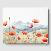 Mountains Meadow Summer Poppies Romantic ゲストブック (裏面)