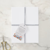 Mountains Meadow Summer Poppies Romantic Wedding ギフトタグ (より糸付き)