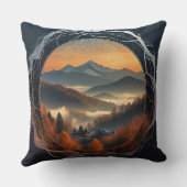 "Mountains Meet Innovation" クッション (裏面)