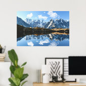 Mountains | Mont Blanc Massif, France ポスター (ホームオフィス)