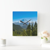 Mountains | Mt. Hood Oregon スクエア壁時計 (ホーム)