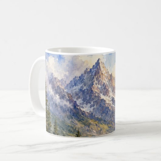 Mountains Mug コーヒーマグカップ (正面左)